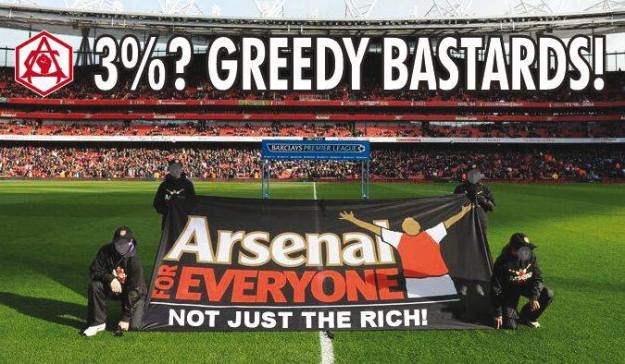 Download this Arsenal Fans Protest Against Ticket Price Increases picture